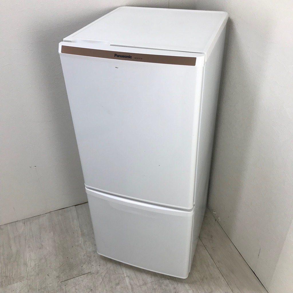 2ドア冷蔵庫 自動霜取りファン式 138L パナソニック NR-B147W-W 2015年
