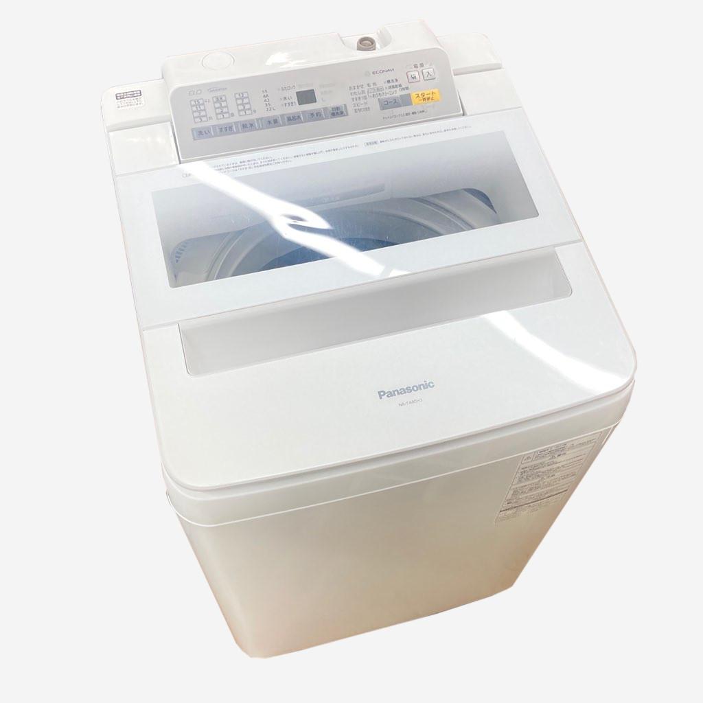 8.0kg 送風乾燥機能付 全自動洗濯機 パナソニック NA-FA80H3 2017年