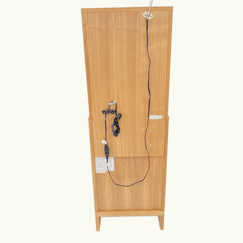 ニトリ 三面鏡ドレッサー NノワルLBR ライトブラウン 椅子付 44×42×160