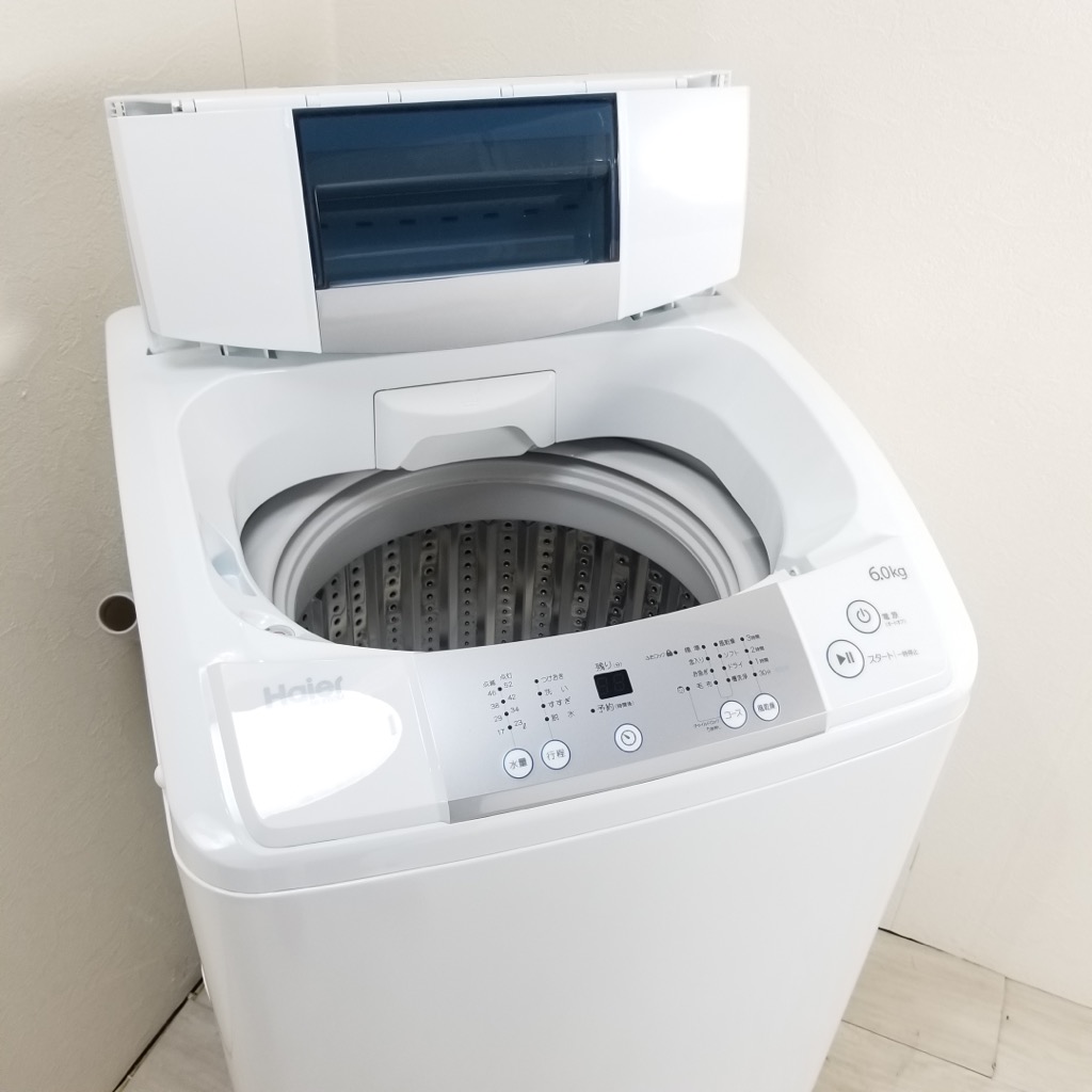 6.0kg 全自動洗濯機ハイアール Haier 6.0kg JW-K60M 2016年〜2017年製