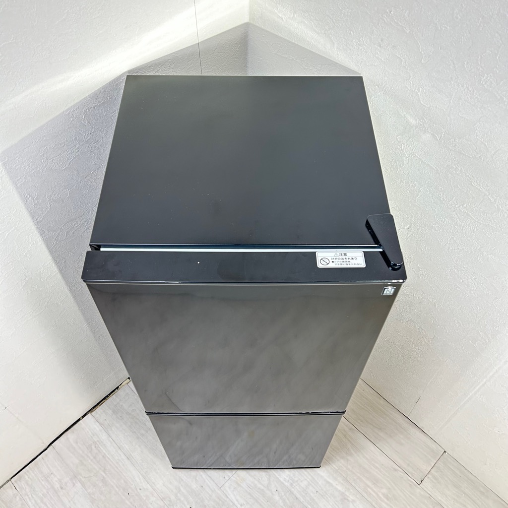 106L 2ドア冷蔵庫 小さい ニトリ NTR-106BK 2022年製 ブラック 単身用