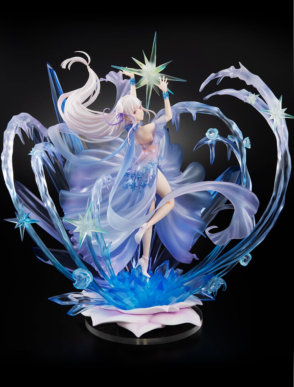 渋スク エミリア リゼロ crystal dress 箱有り フィギュア 渋スク