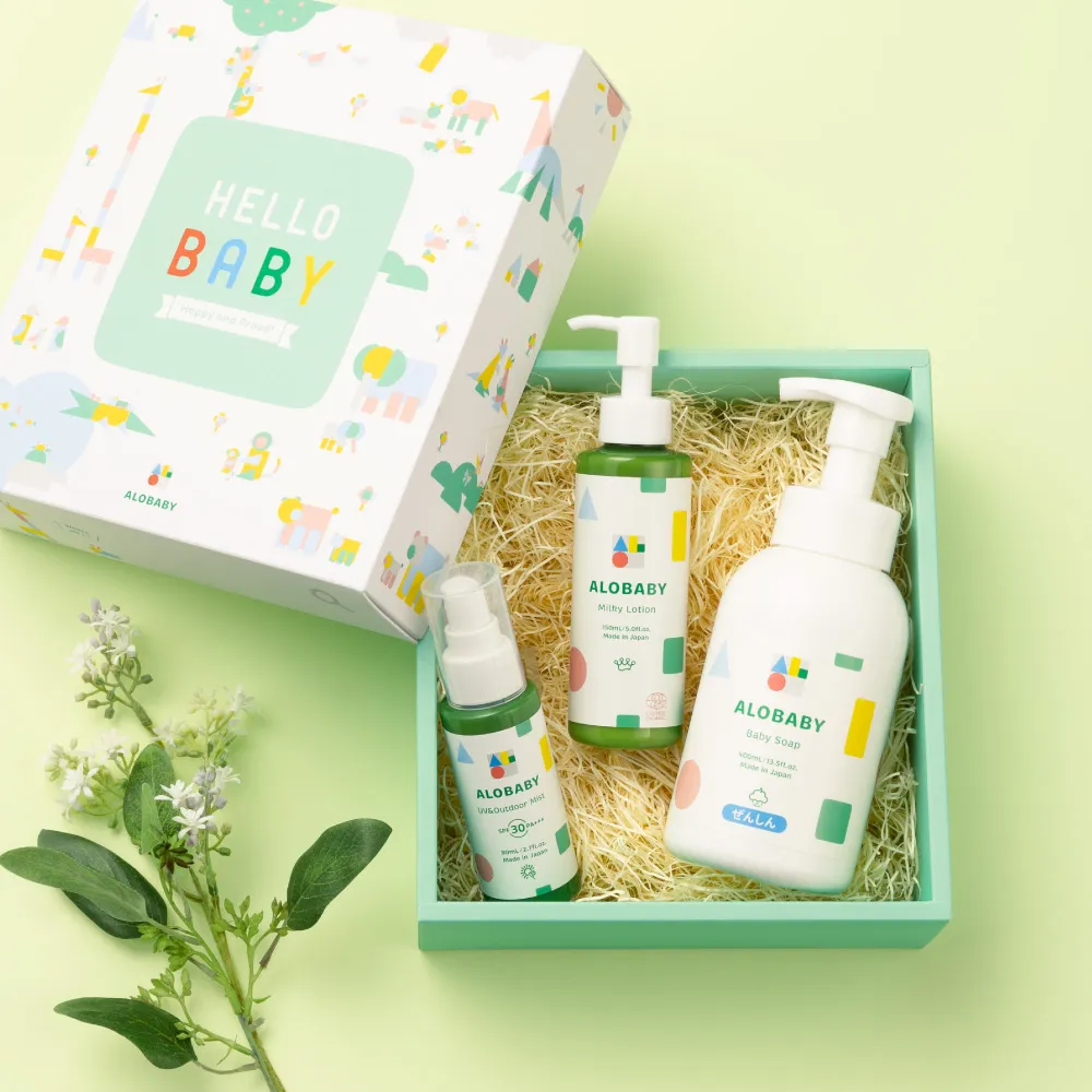 アロベビー サンケアギフト(3点）(UV&アウトドアミスト＋ミルク