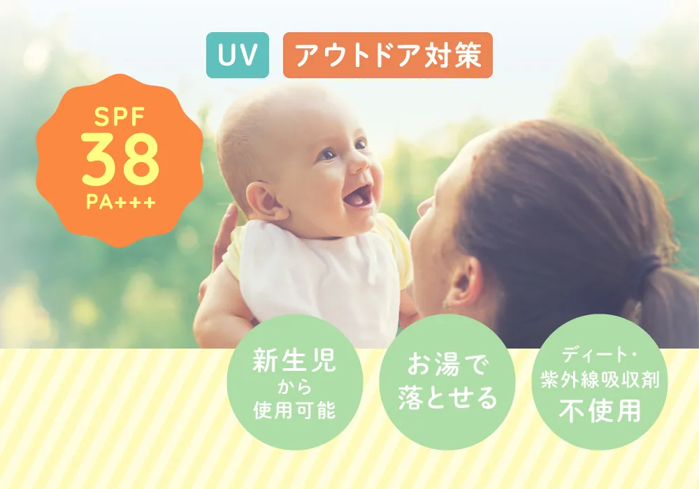 アロベビー UV&アウトドアミスト SPF38 PA+++（日焼け止め）｜【公式