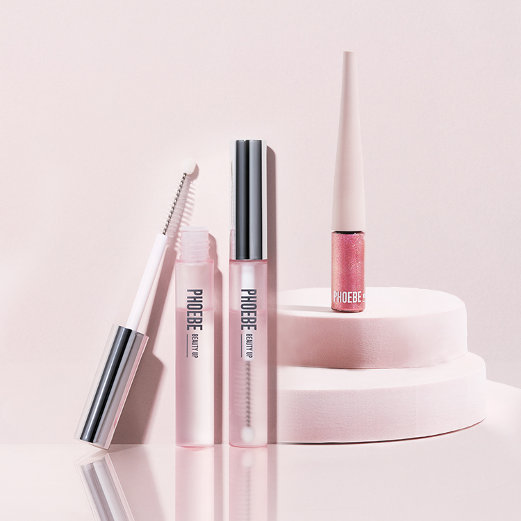 EYELASH SERUM N2 + MULTI GLITTER ROSE PINK SET | PHOEBE BEAUTY UP