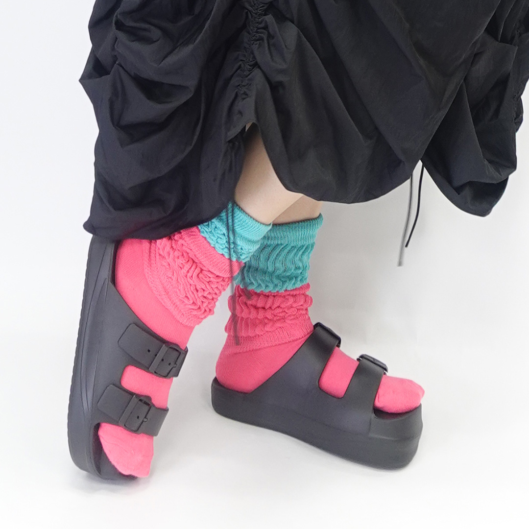 イージーサンダル ラップ ブラック | Racbaki