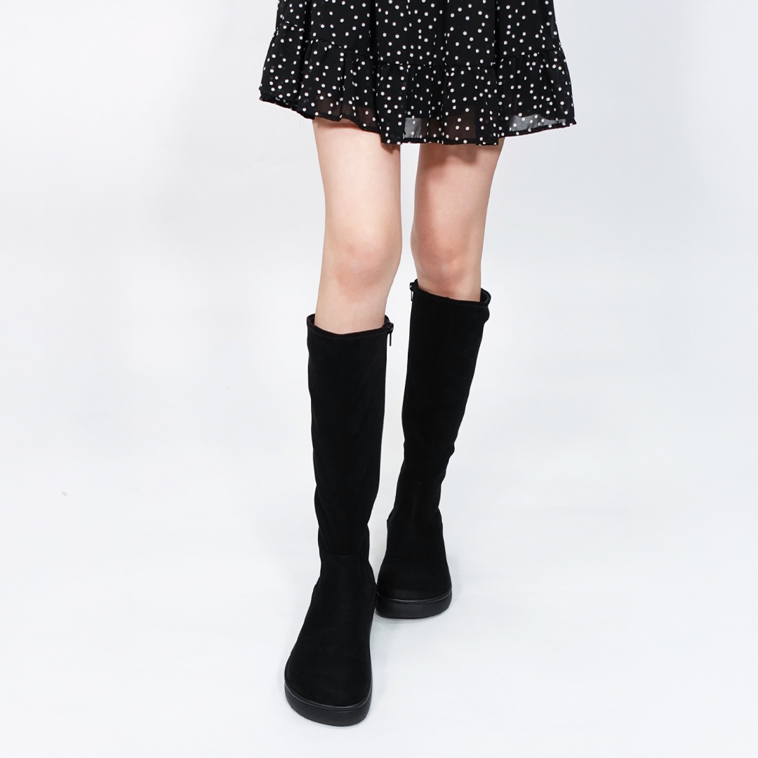 ソフトロングブーツ ブラック | Racbaki