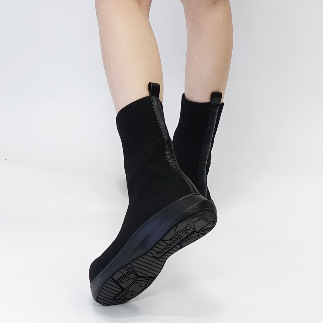 ニットブーツ ブラック | Racbaki