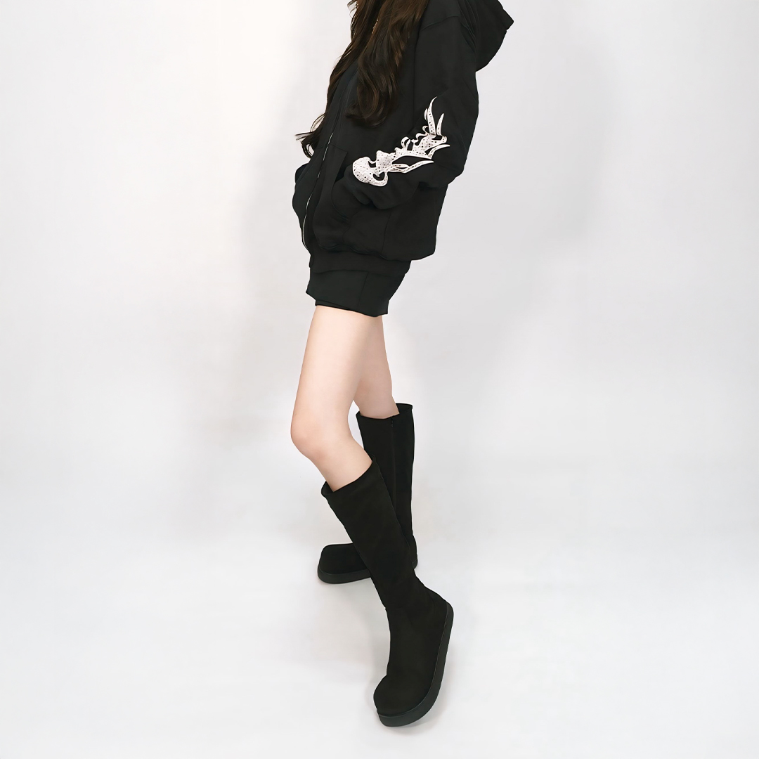 ソフトロングブーツ ブラック | Racbaki