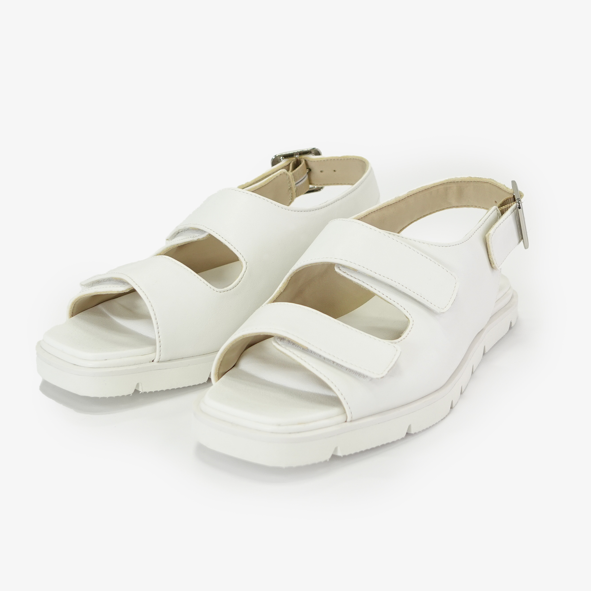 コンフォートサンダル ワイド ホワイト | Racbaki