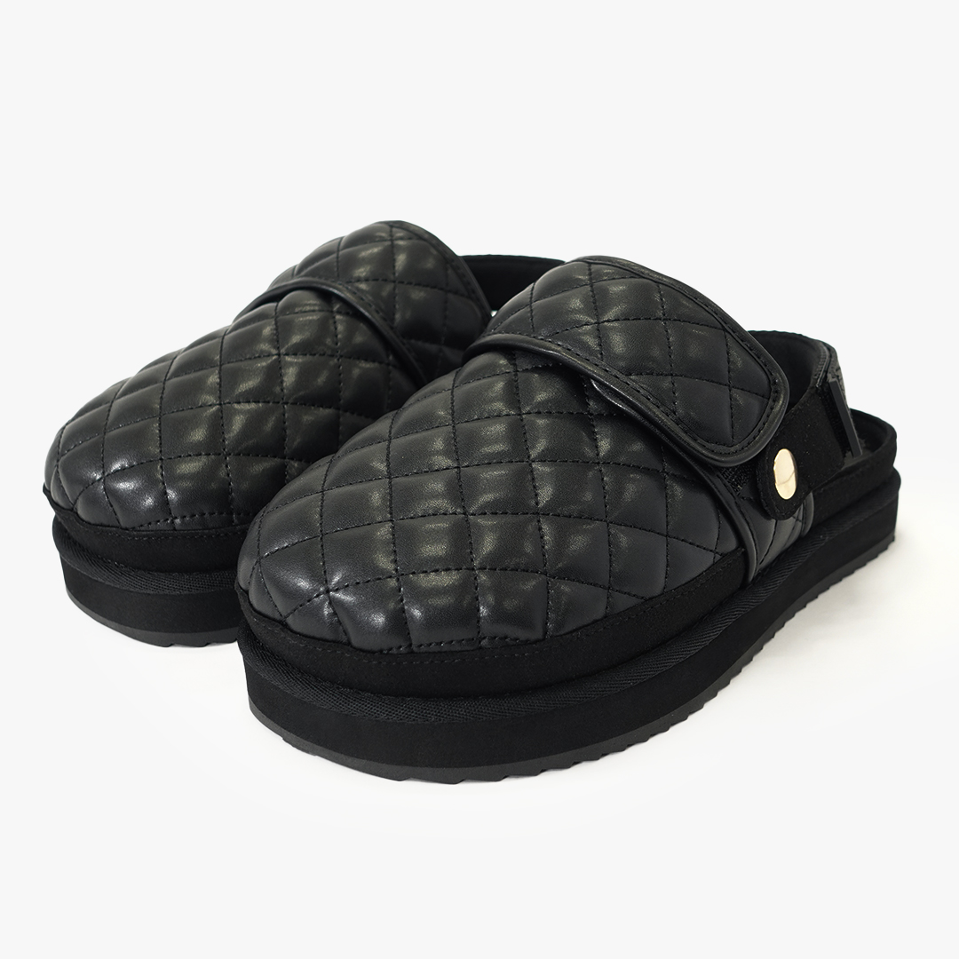 クロッグシューズ ダブルベルト キルティング | Racbaki