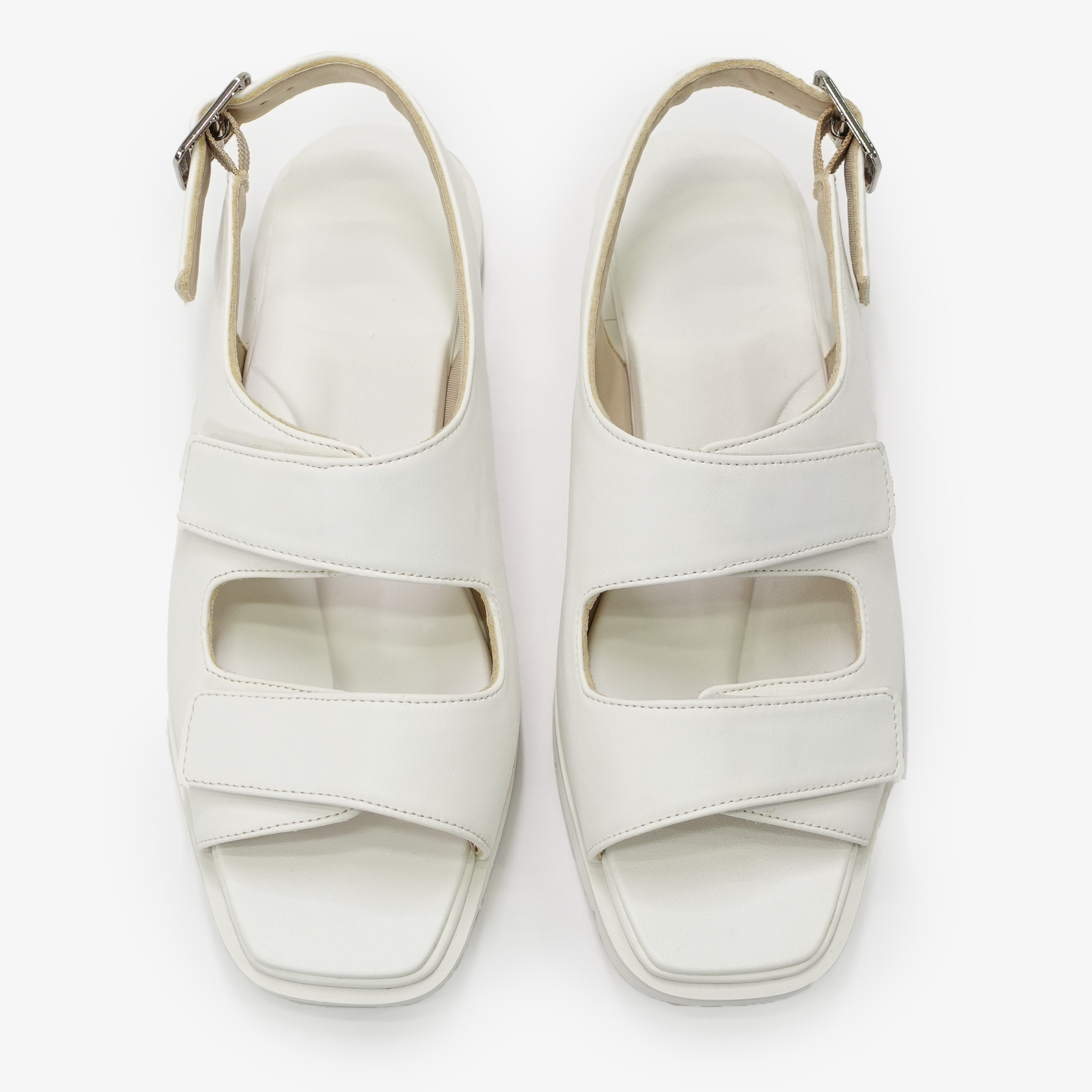 コンフォートサンダル ワイド ホワイト | Racbaki