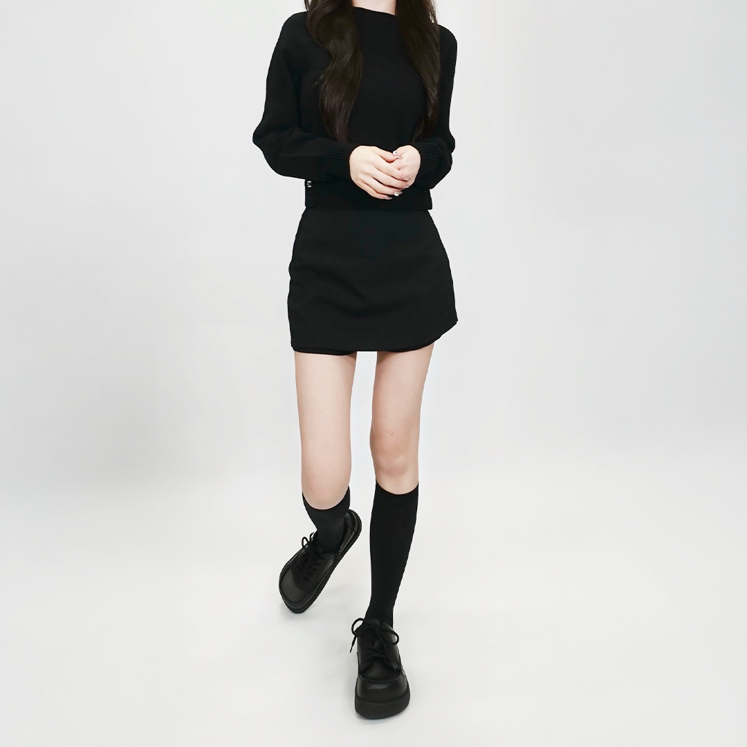 デッキスニーカー ブラック/ブラック | Racbaki