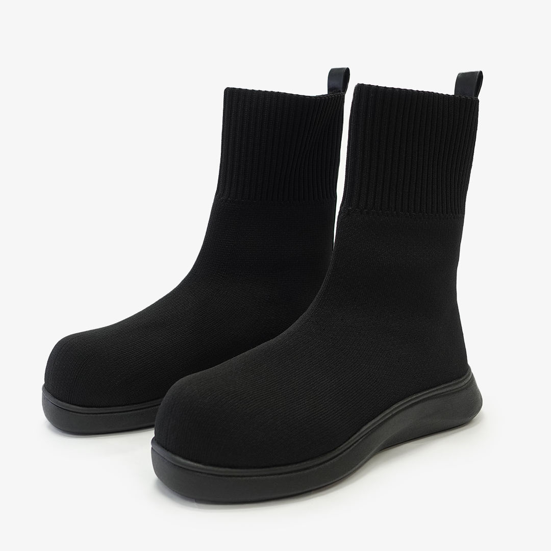 ニットブーツ ブラック | Racbaki