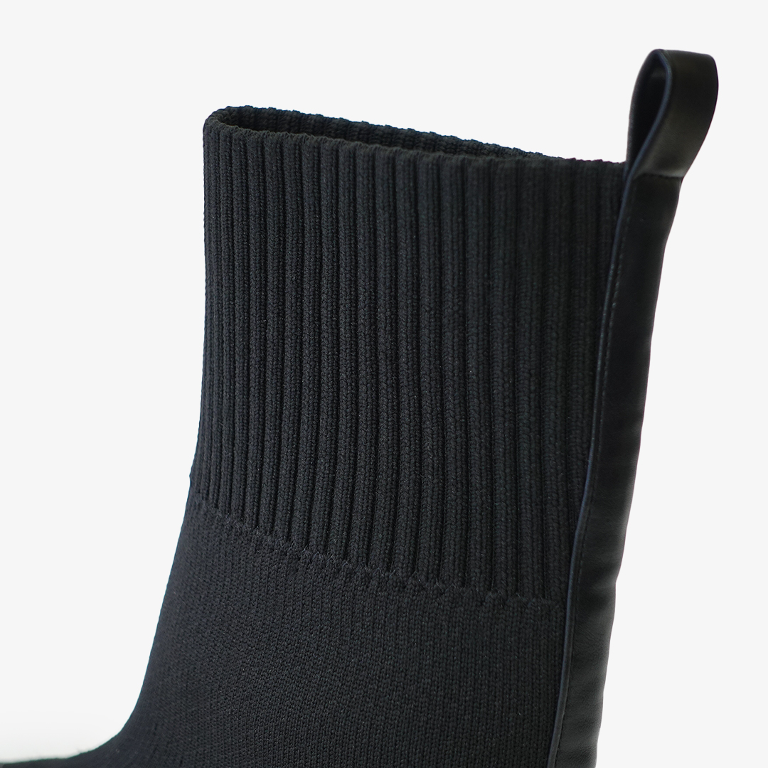 ニットブーツ ブラック | Racbaki