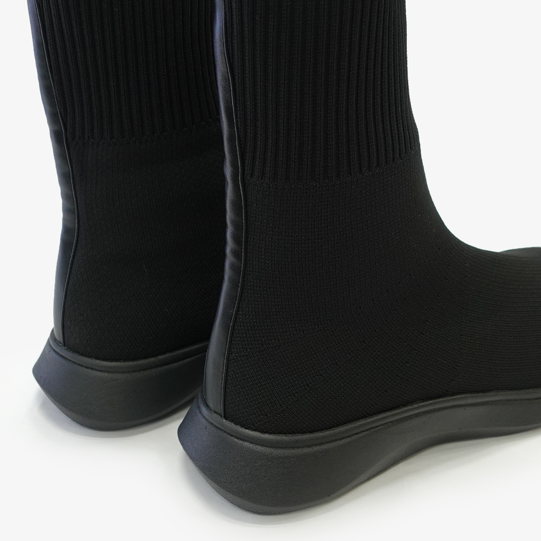 ニットブーツ ブラック | Racbaki