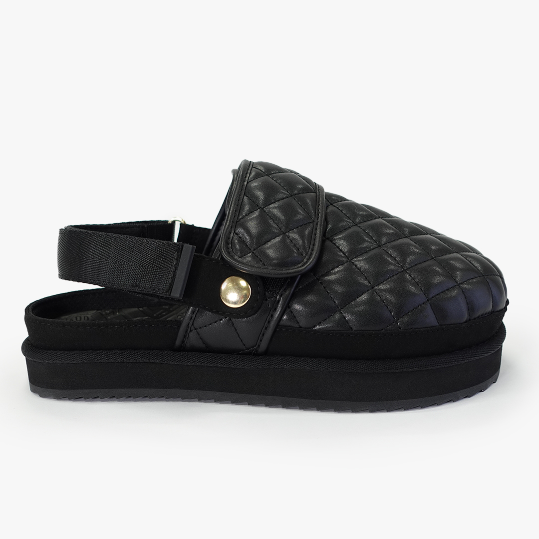 クロッグシューズ ダブルベルト キルティング | Racbaki