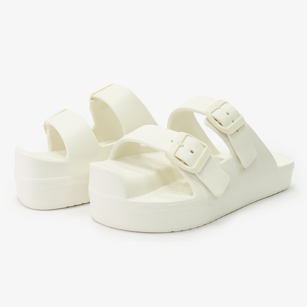 イージーサンダル ラップ ホワイト | Racbaki