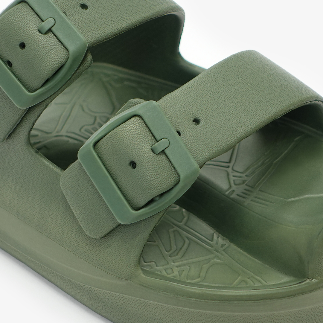 イージーサンダル ラップ カーキ | Racbaki