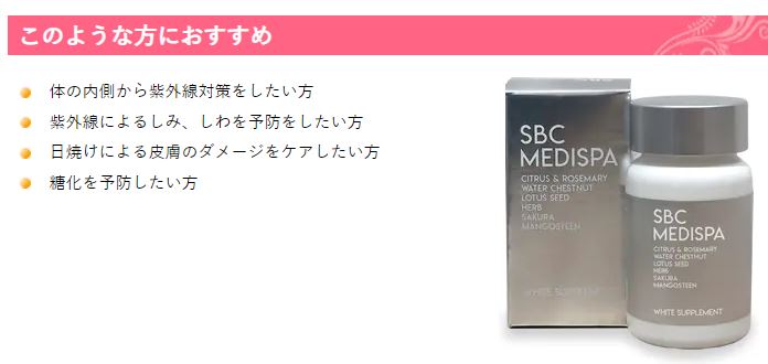 湘南美容外科 SBC MEDISPA ホワイトサプリメント 飲む日焼け止め 3個