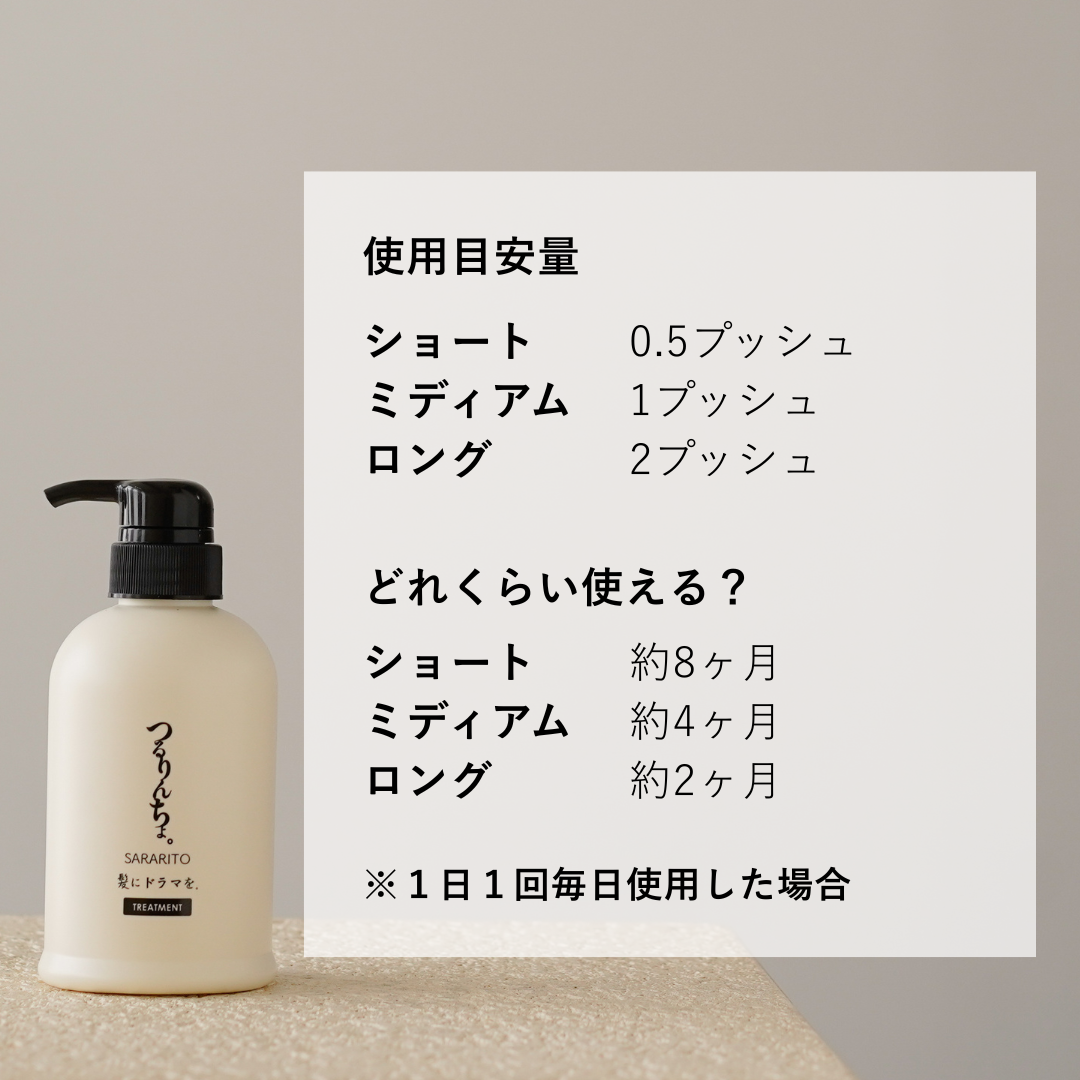 セット】つるりんちょ。シャンプー＆トリートメントSARARITO（ボトル