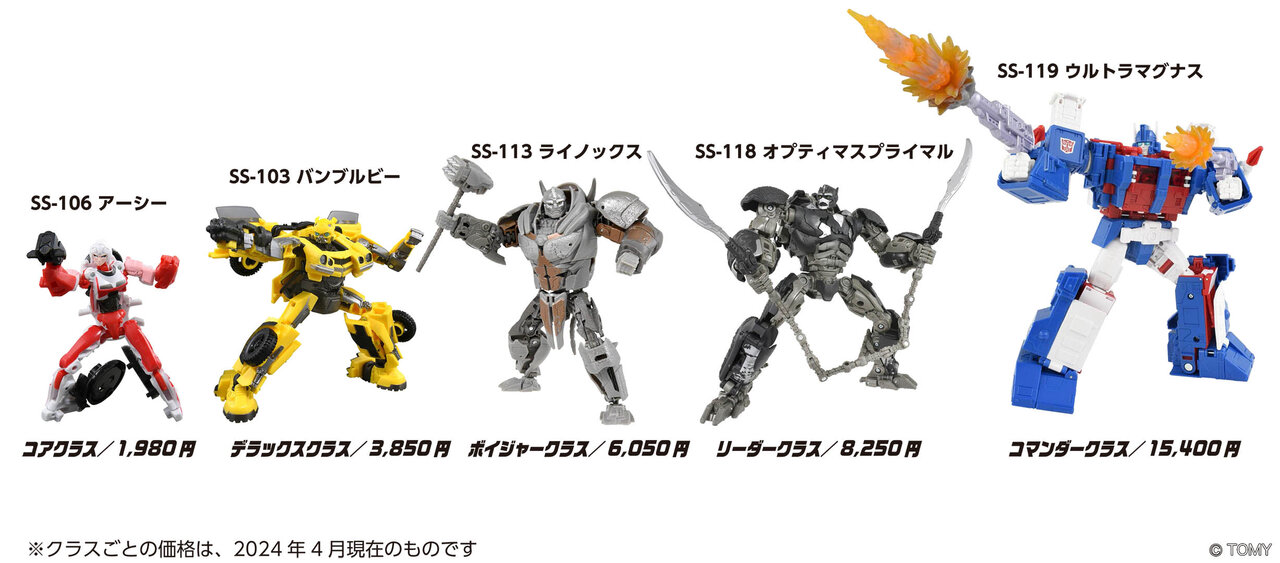 トランスフォーマーの「クラス」とは？ 玩具好きの間で飛び交う用語を