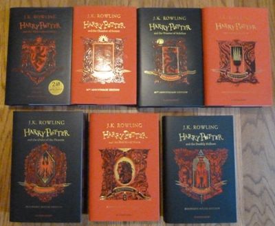 Harry Potter Gryffindor House Editions- Complete Set (Books 1-7