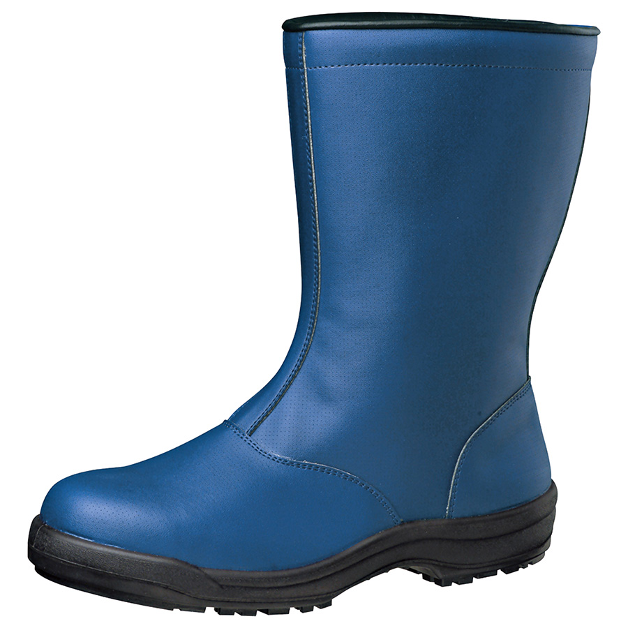 冷凍庫内作業用 耐滑安全靴 SG240 防寒ネイビー 大 | 【ミドリ