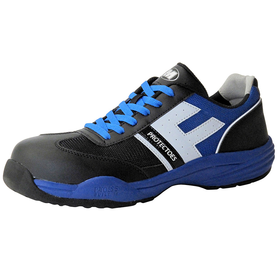 先芯入りスニーカー プロテクトウズ5 PF－110 ブルー| 安全靴
