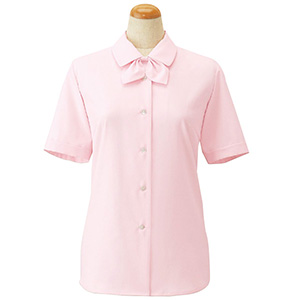 長袖ブラウス（リボン付） 35966 ピンク （5～19号