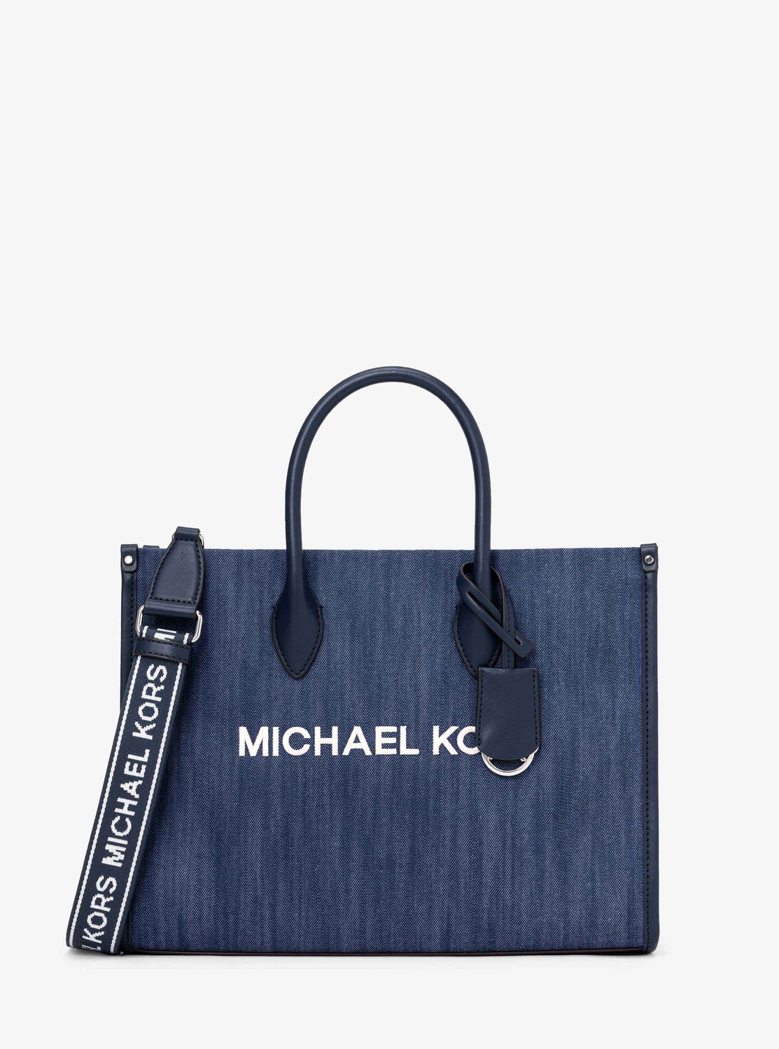 MICHAEL KORS 2WAY トートショルダーバッグ 総柄モノトーン 美品