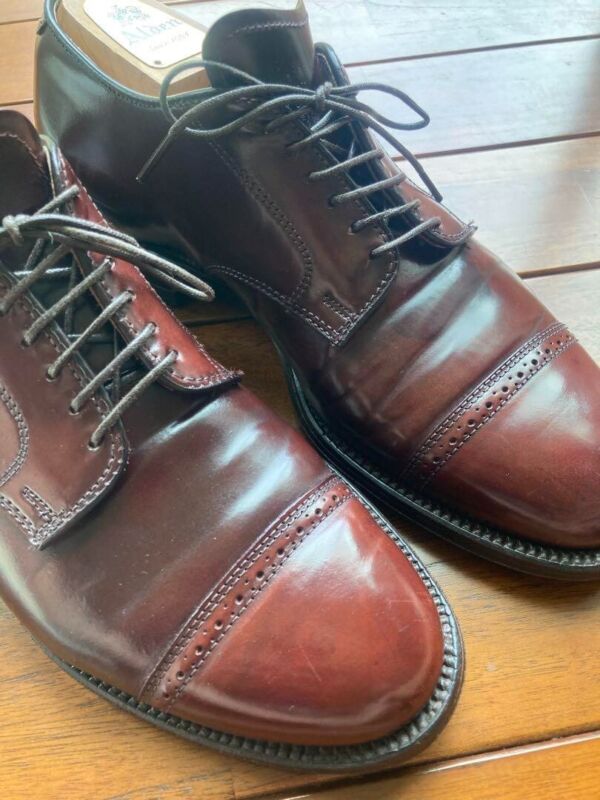 Alden 56201 Color 8 Shell Cordovan Perforated Straight Tip Blucher