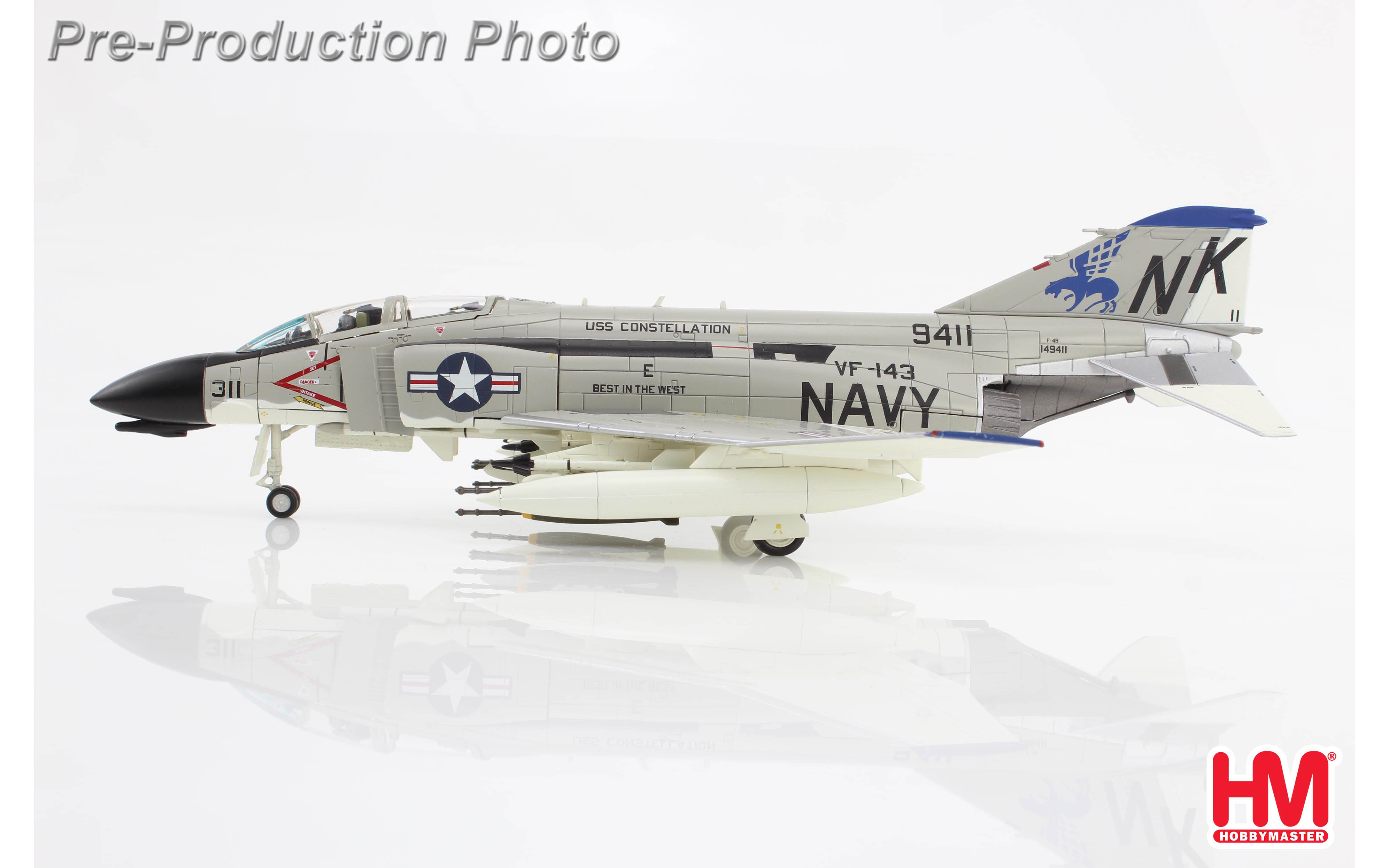 ホビーマスター F-4B ファントム VF-143 HA19051 ホビーマスター F-4B