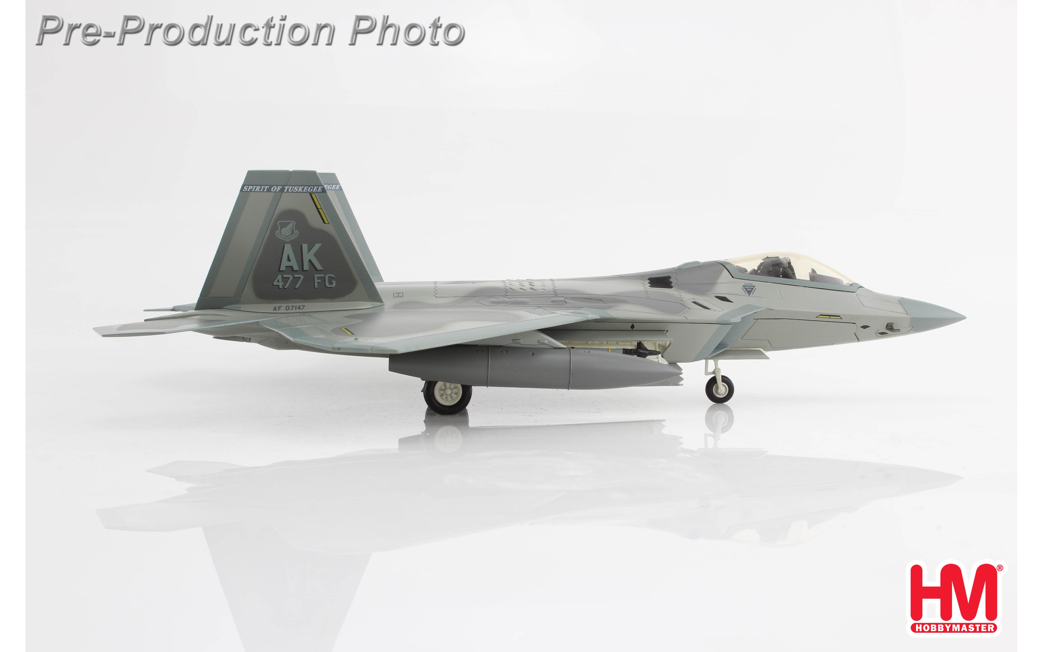 F-22A Raptor, Spirit of Tukegee, 07-4147, 477 FG, Elmendorf AFB