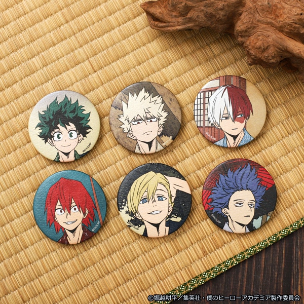 ヒロアカ 浮世絵 浴衣 缶バッジ 爆豪勝己 ヒロアカ 浮世絵 浴衣 缶