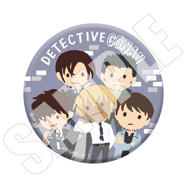 名探偵コナン 缶バッジ ゆるパレット 警察学校組: キャラグッズ
