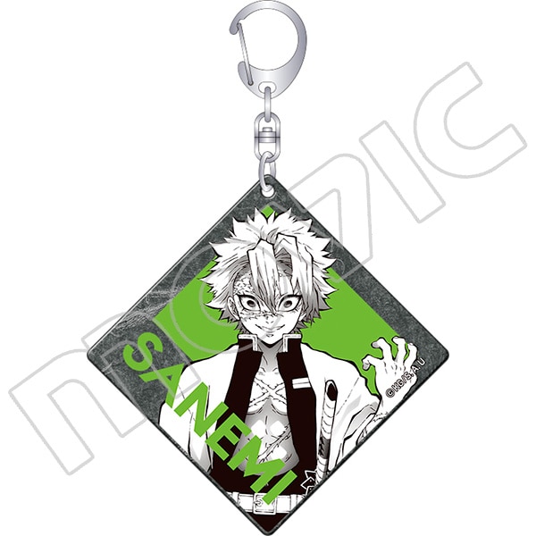 鬼滅の刃 和紙キーホルダー 不死川 実弥 Art-Pic: キャラグッズ