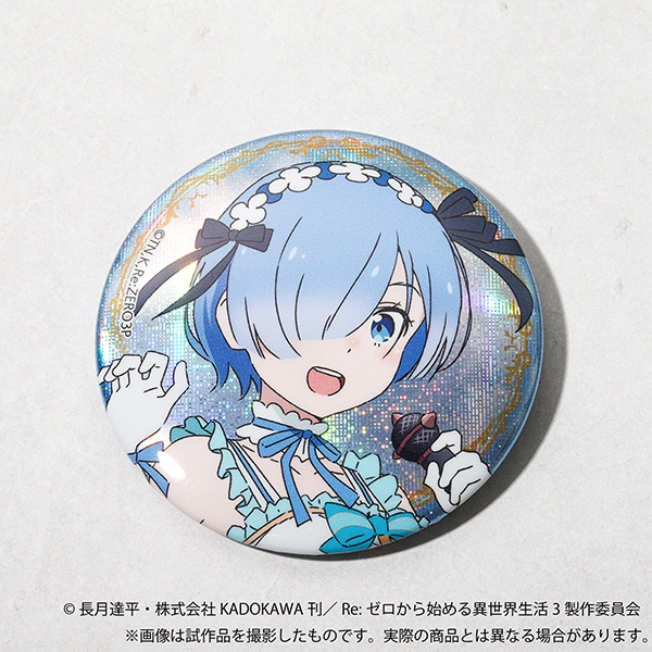 Re：ゼロから始める異世界生活 グリッター缶バッジ／レム: キャラ