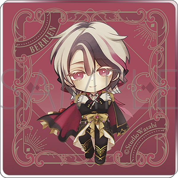 瑠*璃様 悪魔執事と黒い猫 あくねこ ベリアン 缶バッジ ビーズログ B's