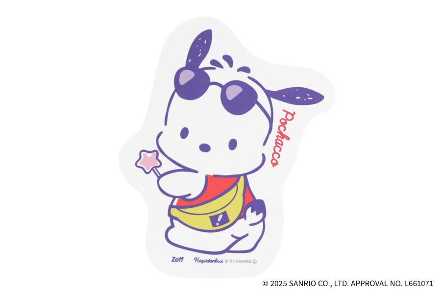 スペシャルプライス]Zoff｜はぴだんぶい ダイカットクロス ポチャッコ