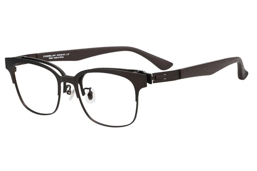 新構造のスクエア型FLIP UP(跳ね上げ式メガネ)（ZY252030-44F1