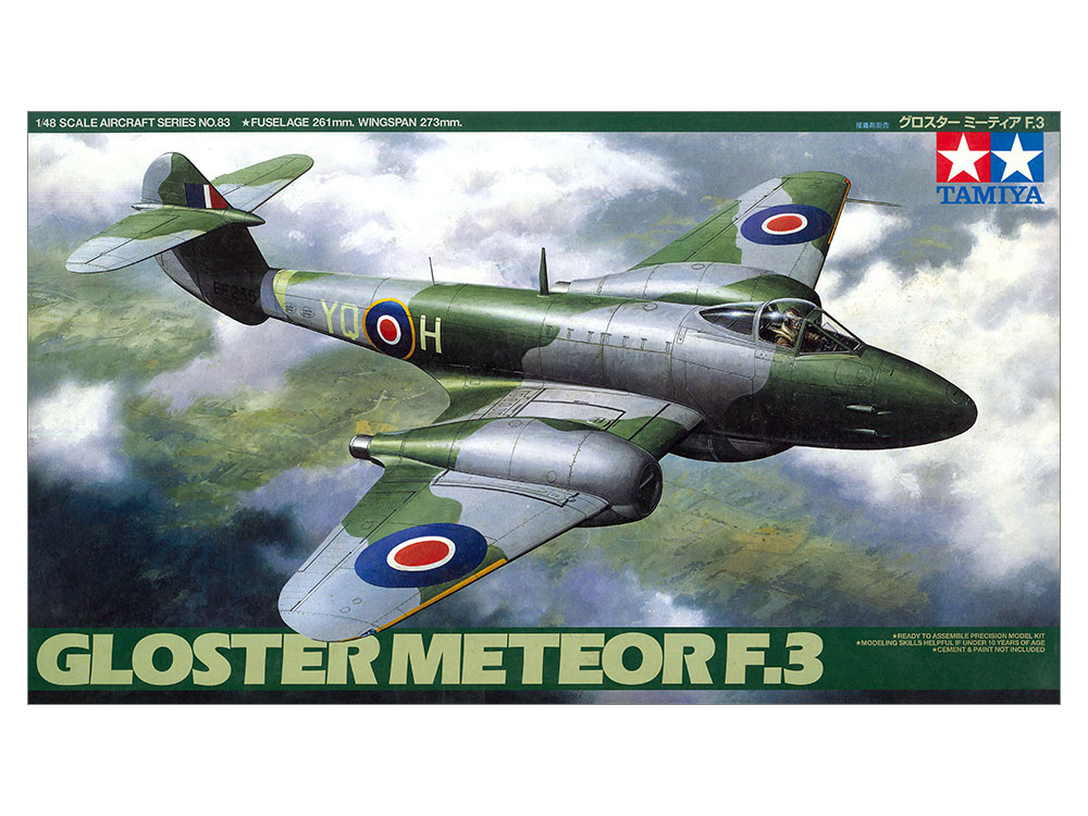タミヤ 1/48 傑作機シリーズ グロスター ミーティア F.3 | タミヤ