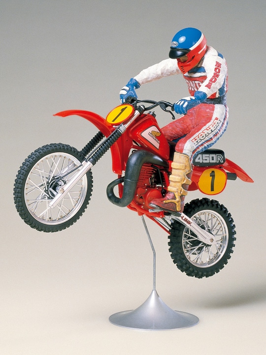 タミヤ 1/12 オートバイシリーズ Honda CR450R モトクロスライダーつき