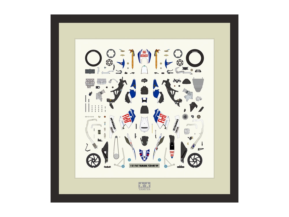 パーツパネルコレクション 1/12 ヤマハYZR-M1'09 フィアット ヤマハ