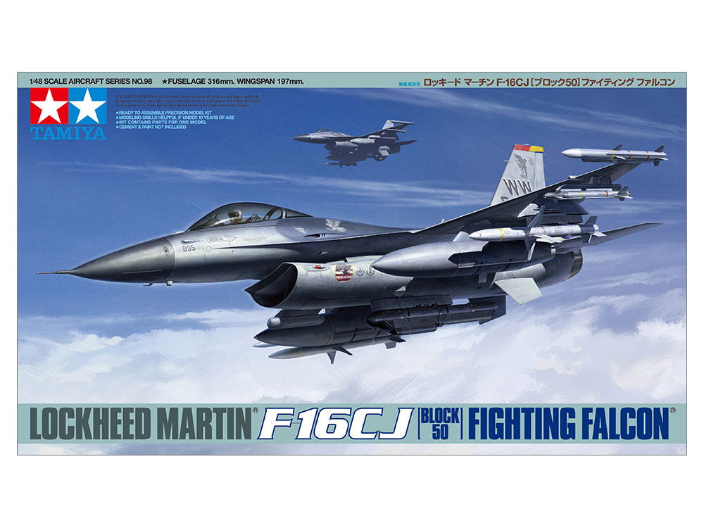 1/48 SCALE LOCKHEED MARTIN F-16CJ FIGHTING FALCON | TAMIYA
