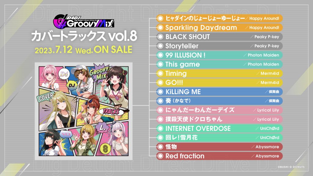 D4DJ Groovy Mix カバートラックス vol.8 | DISCOGRAPHY | D4DJ(ディー