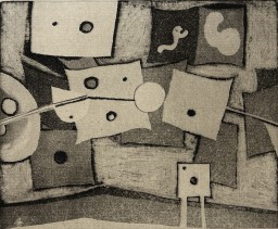 駒井哲郎「人形と小動物」 by 駒井哲郎｜Tetsuro Komai | Art Scenes