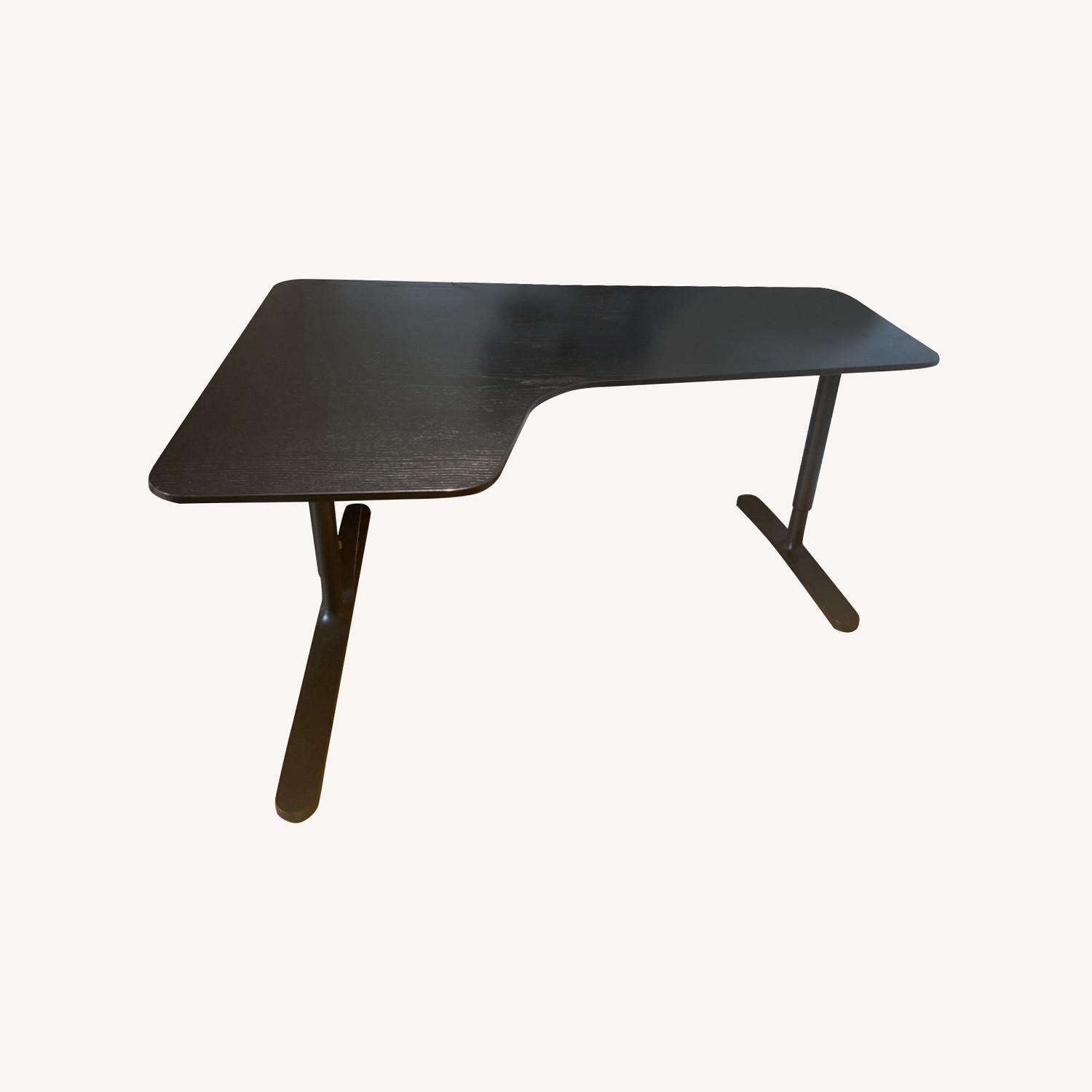 IKEA Black Bekant Corner Desk - AptDeco