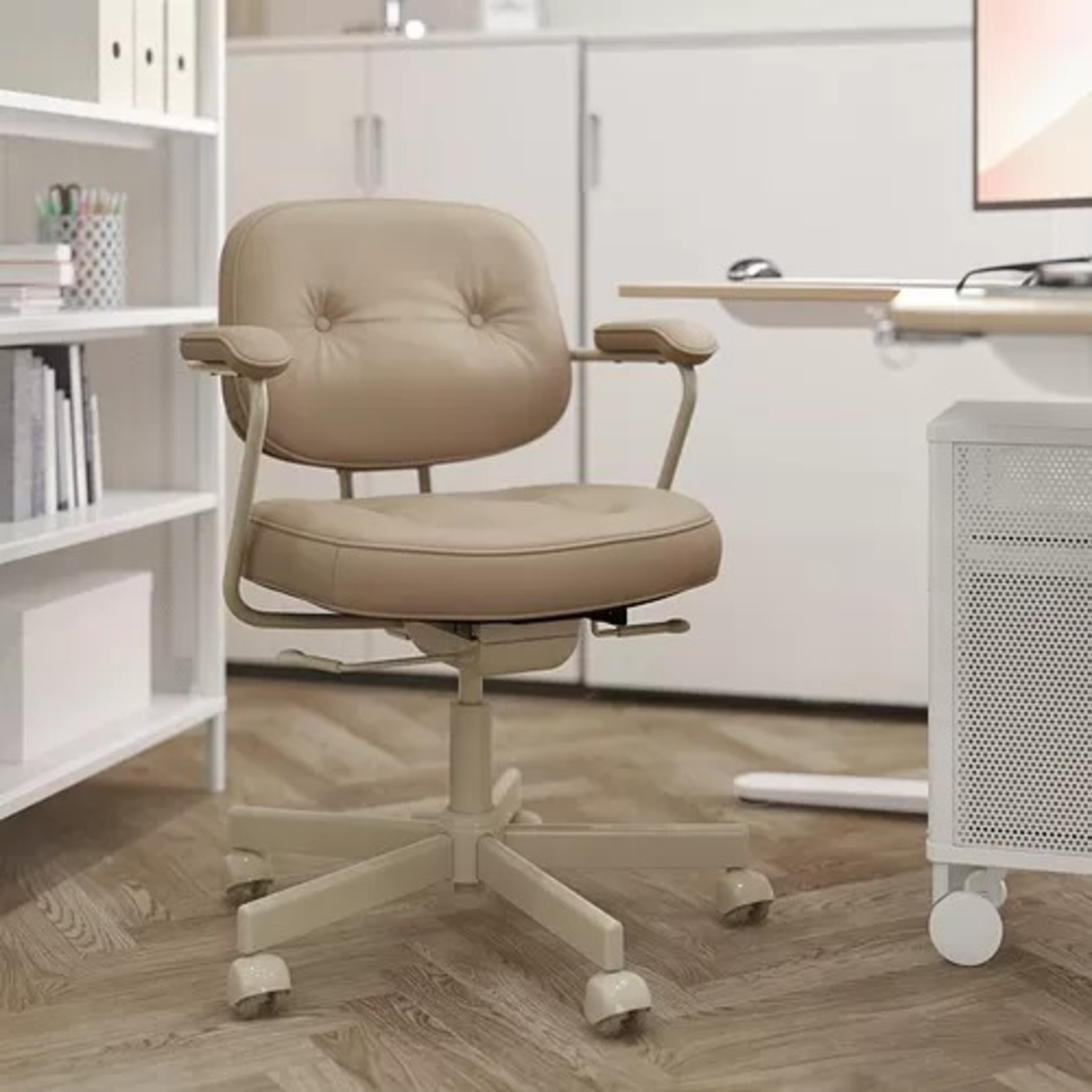 IKEA ALEFJÄLL Office Chair, Grann Beige - AptDeco
