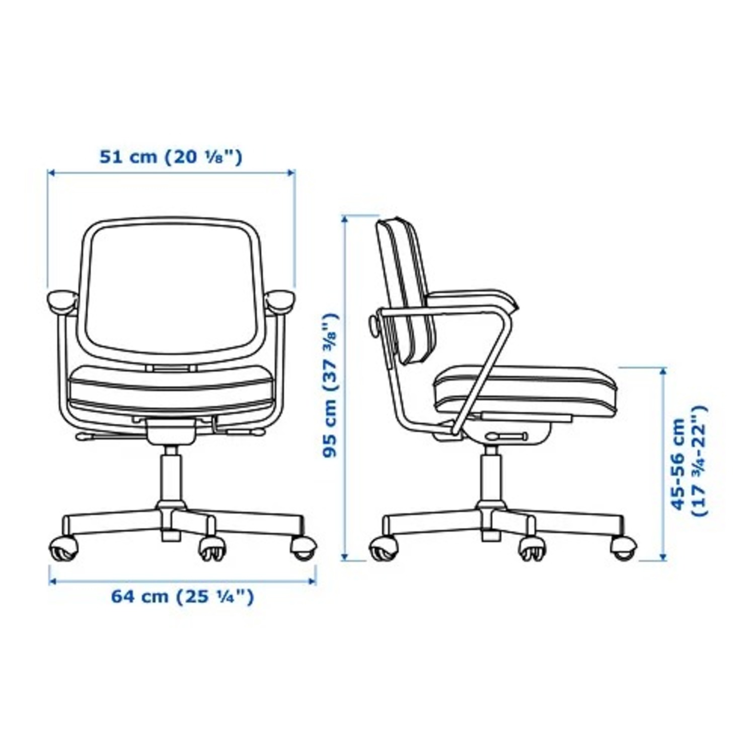 IKEA ALEFJÄLL Office Chair, Grann Beige - AptDeco